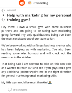 Social Media Strategist for the Fitness Gym Business